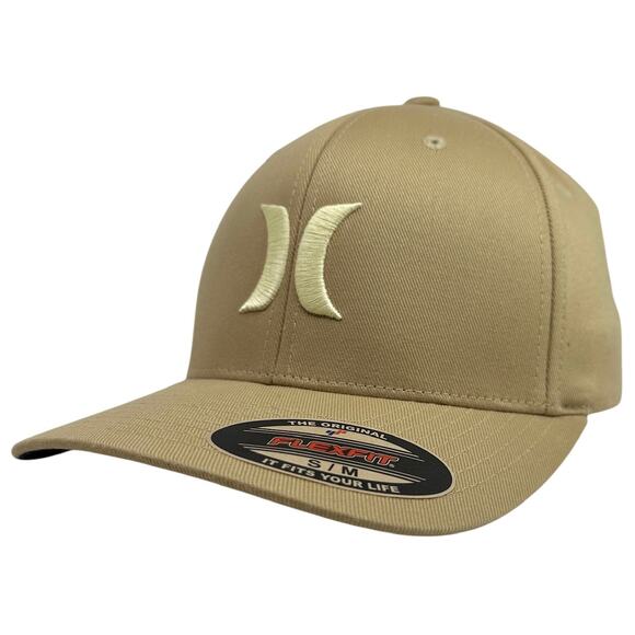 Hurley Men's One and Only Flex Fit Stretch Fitted Hat Cap in S/M Khaki - Picture 1 of 4